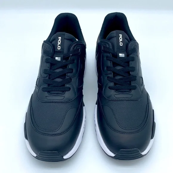 NWT Polo Ralph Lauren Men's Jogger Leather-Panel Sneakers Size 10 - Picture 2 of 11
